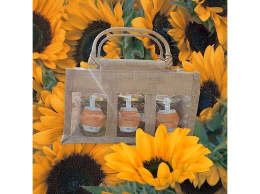Panier 3 pots de Miel